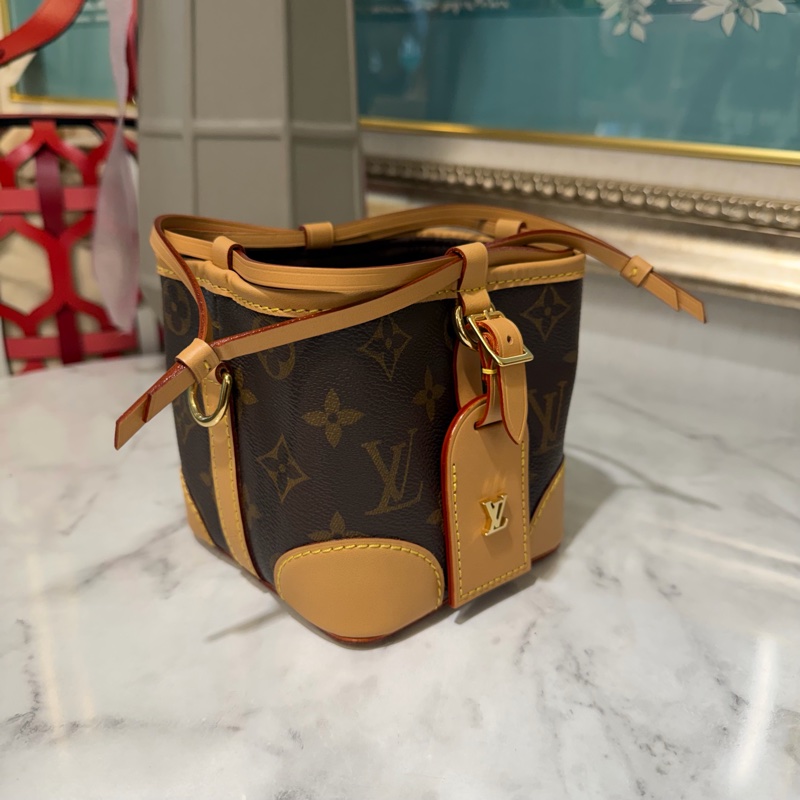 LV 原花NoePurseMini金釦肩斜背束口水桶包M57099-1