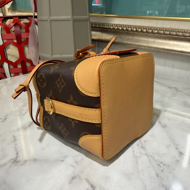 LV 原花NoePurseMini金釦肩斜背束口水桶包M57099-5