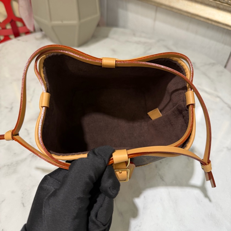 LV 原花NoePurseMini金釦肩斜背束口水桶包M57099-7