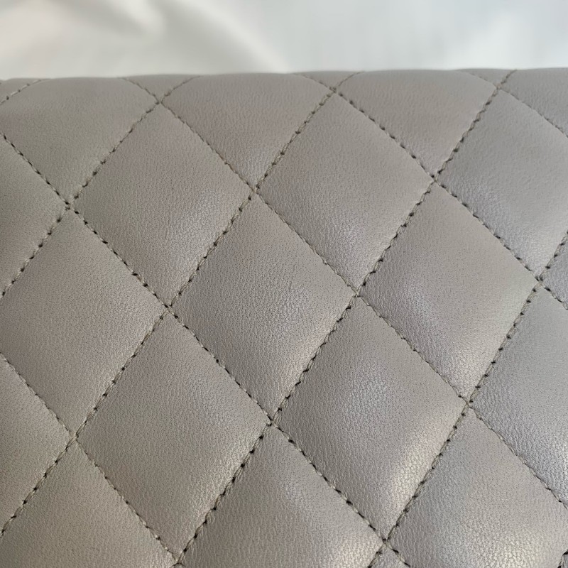 Chanel 灰色 羊皮 leboy woc 19cm-9