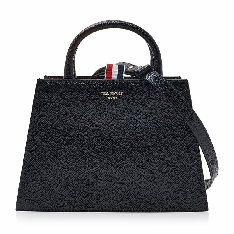 THOM BROWNE 梯形鵝卵石手提包 00198 001-0