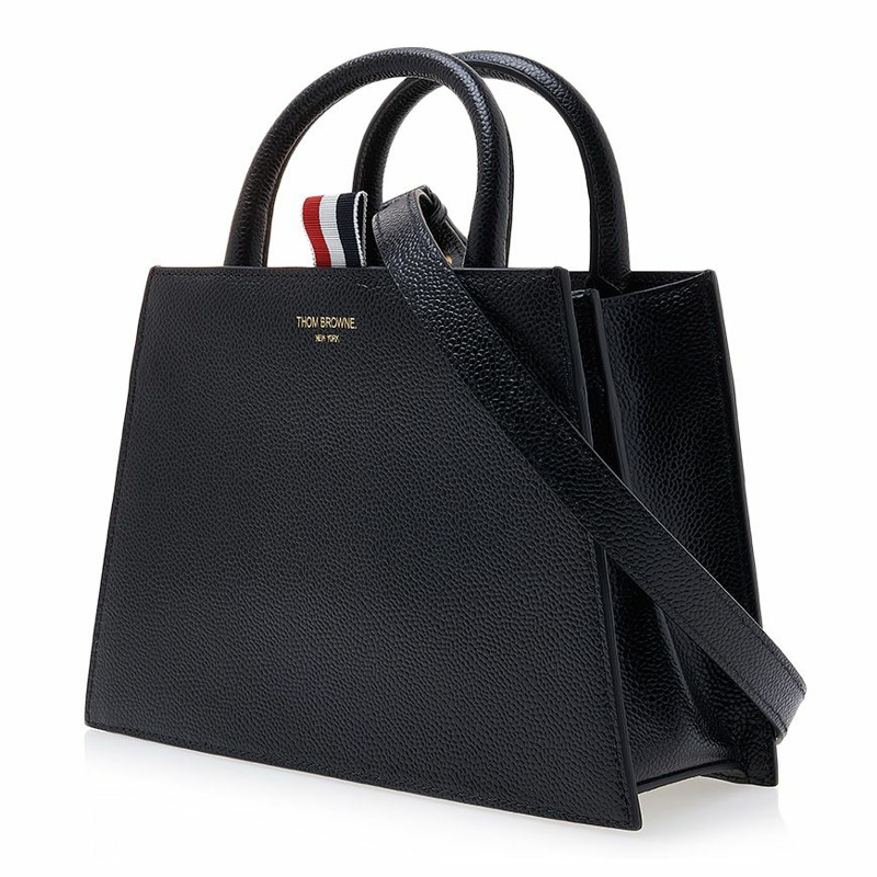 THOM BROWNE 梯形鵝卵石手提包 00198 001-1