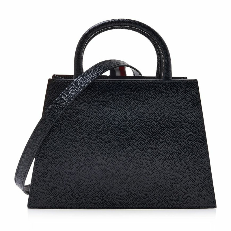 THOM BROWNE 梯形鵝卵石手提包 00198 001-2