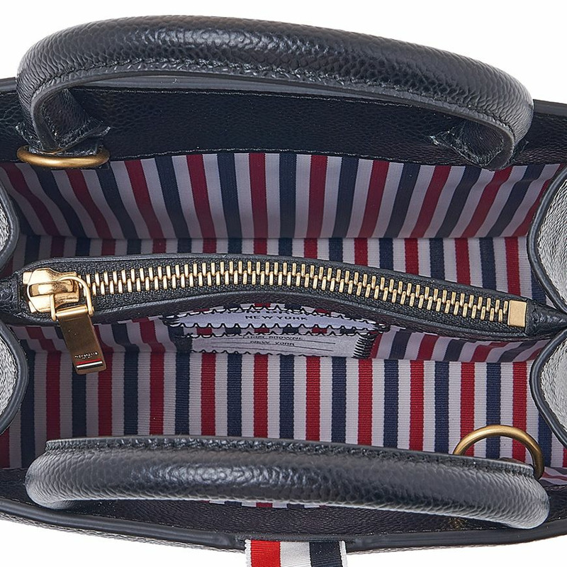 THOM BROWNE 梯形鵝卵石手提包 00198 001-9