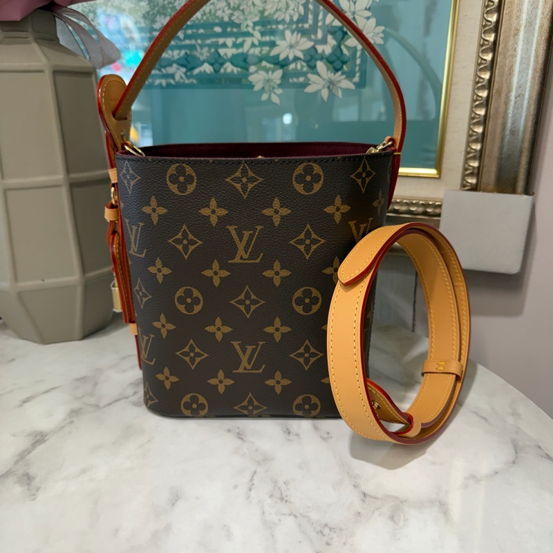 LV 原花金釦AllinBB手提斜背水桶包M12925-0