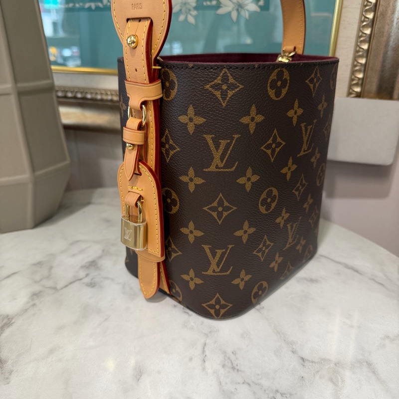 LV 原花金釦AllinBB手提斜背水桶包M12925-3
