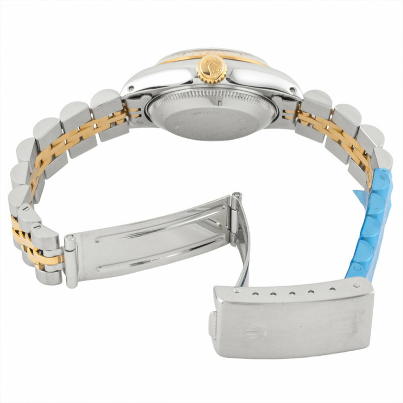 勞力士 Datejust 69173，7 位，85 系列（1984 年製造），自動腕錶，香檳色錶盤，黃金不鏽鋼錶殼，女錶。-4