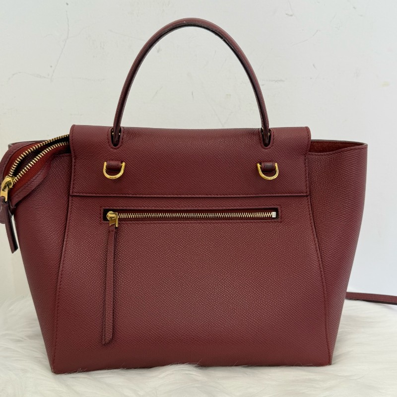 Celine Belt 紅色牛皮肩背包-1