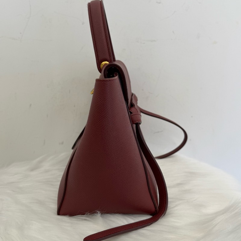 Celine Belt 紅色牛皮肩背包-3