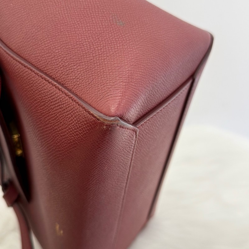 Celine Belt 紅色牛皮肩背包-14