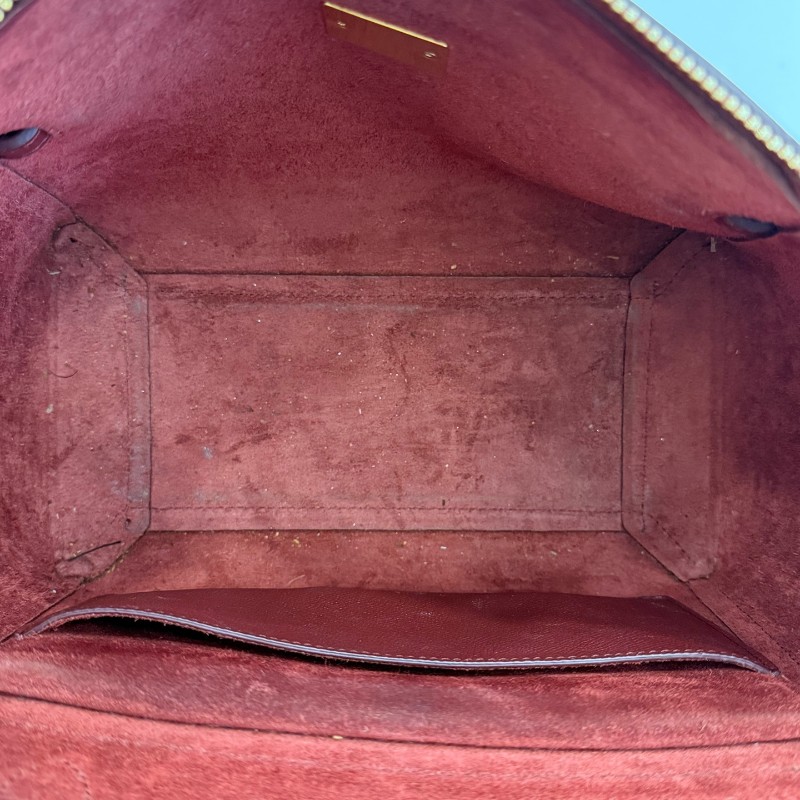 Celine Belt 紅色牛皮肩背包-21