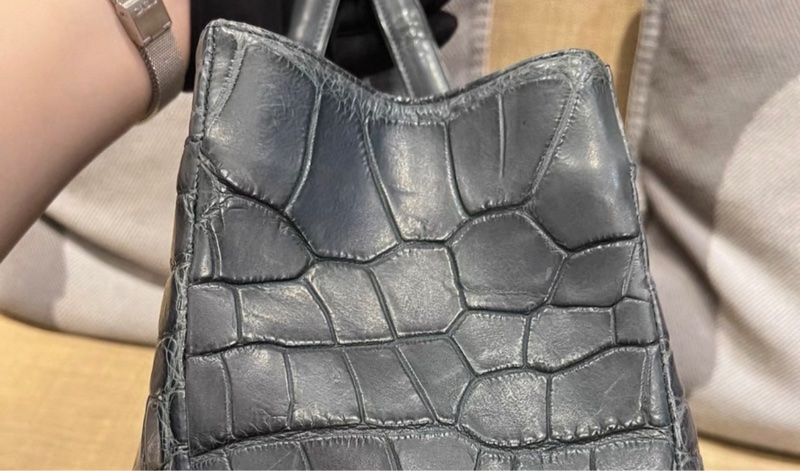 公价几十万港元🩷香奈儿 鳄鱼皮 托特包 11开 尺寸40*25 cm-6