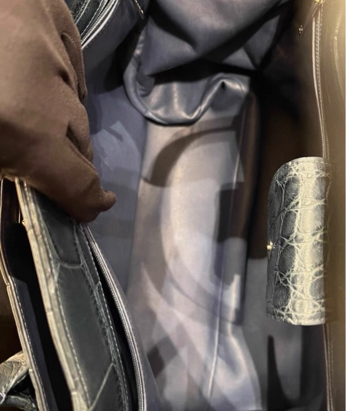 公价几十万港元🩷香奈儿 鳄鱼皮 托特包 11开 尺寸40*25 cm-7