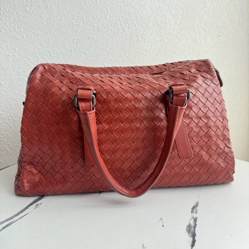 BV磚紅色手提旅行包-0