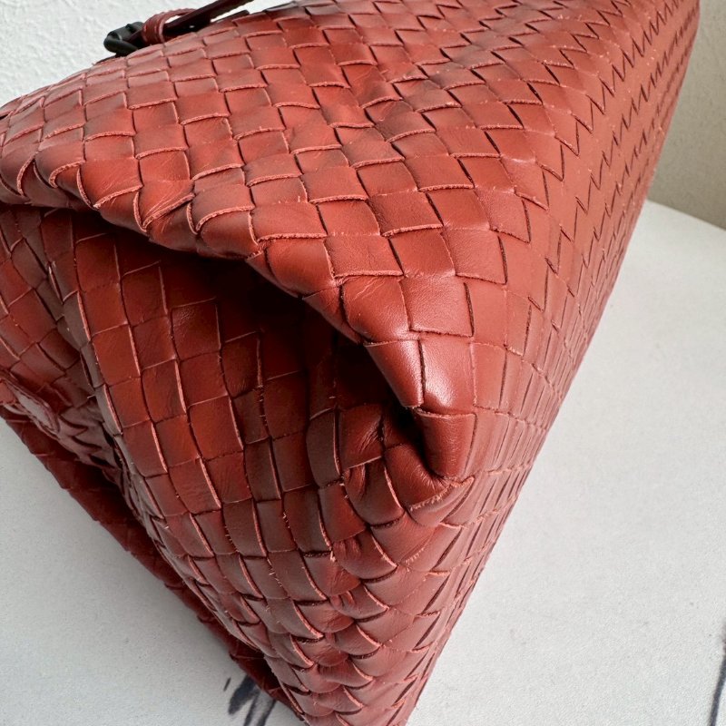 BV磚紅色手提旅行包-6