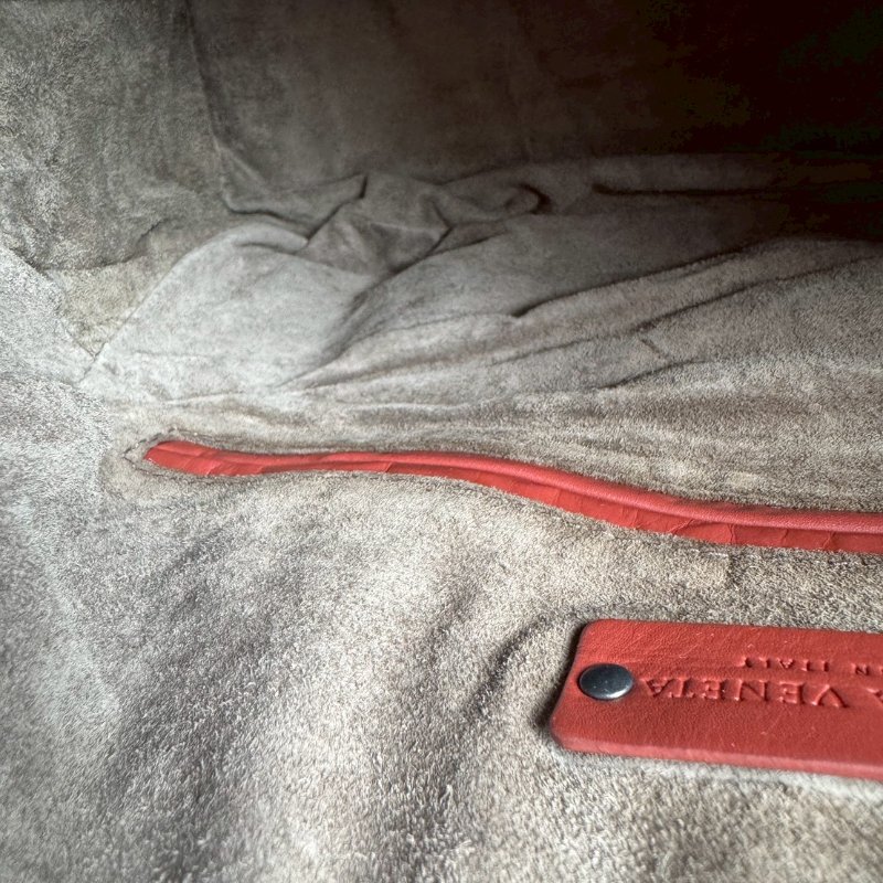 BV磚紅色手提旅行包-11