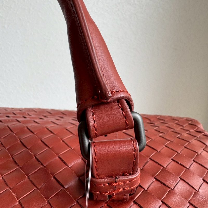 BV磚紅色手提旅行包-15