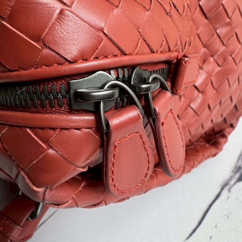 BV磚紅色手提旅行包-17