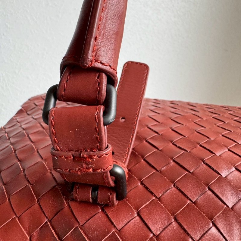 BV磚紅色手提旅行包-18