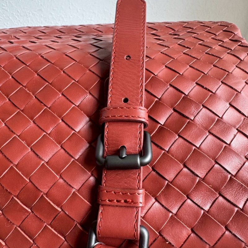 BV磚紅色手提旅行包-19