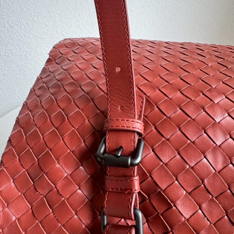 BV磚紅色手提旅行包-21