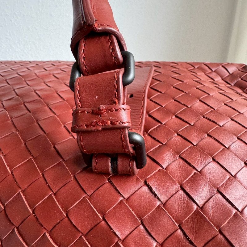 BV磚紅色手提旅行包-24