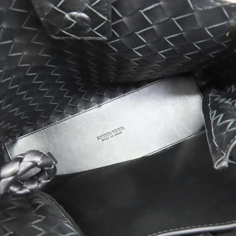 黑色 羊皮編織 Medium Andiamo 兩用包【BOTTEGA VENETA BV 寶緹嘉】 766016-4