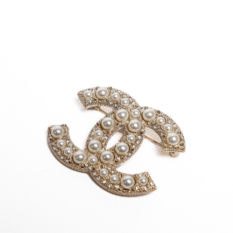 Chanel 珍珠鑽石胸針-1