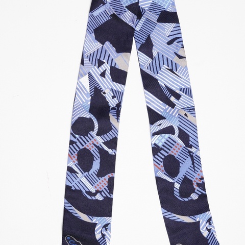 HERMES MARINE SILK CAVALCADOUR MORNING TWILLY