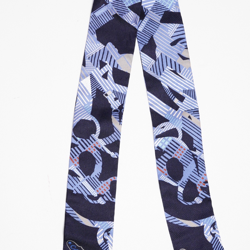 HERMES MARINE SILK CAVALCADOUR MORNING TWILLY-0