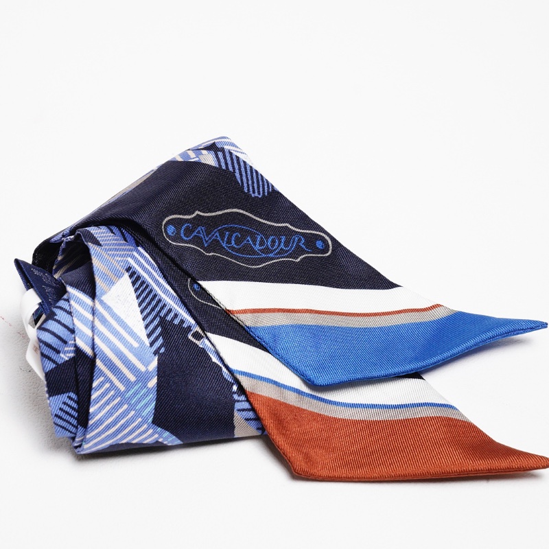 HERMES MARINE SILK CAVALCADOUR MORNING TWILLY-3