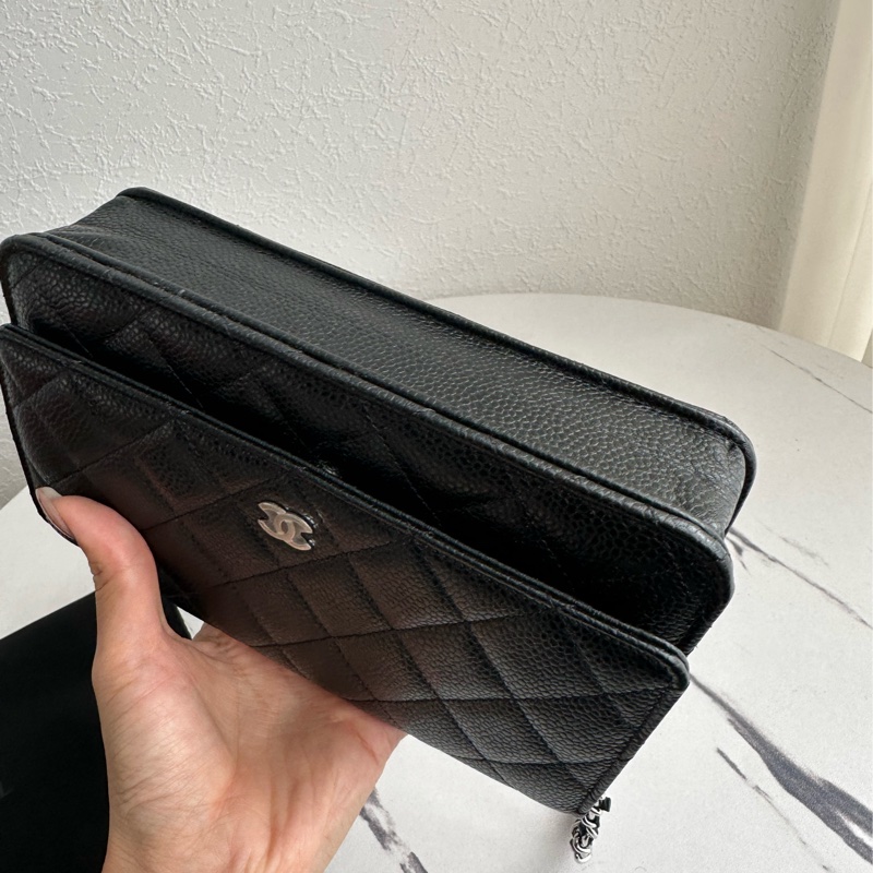 Chanel woc 荔枝黑色～～～～ 很好看-6