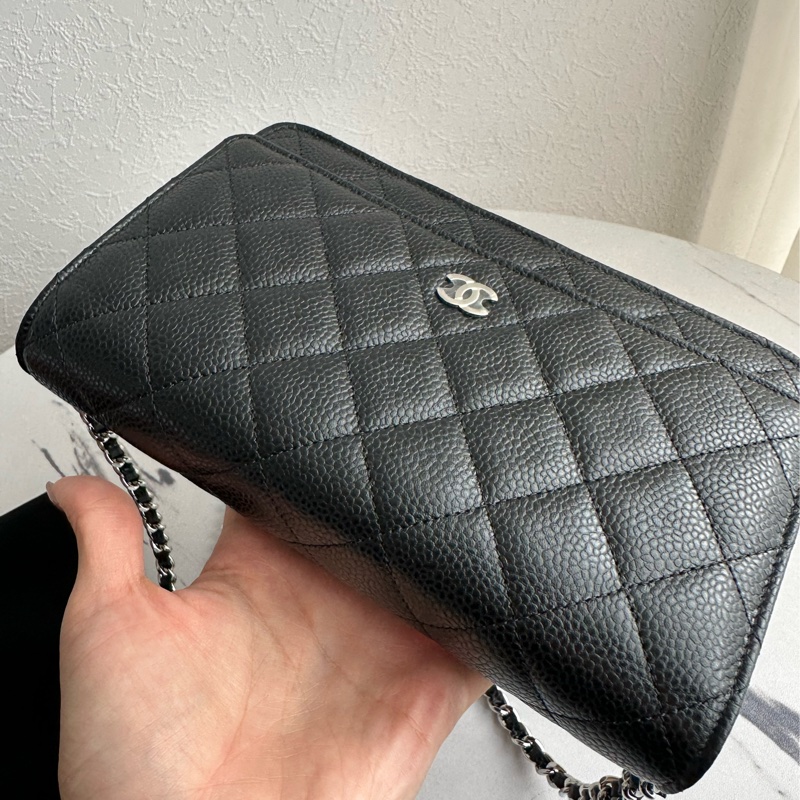 Chanel woc 荔枝黑色～～～～ 很好看-7