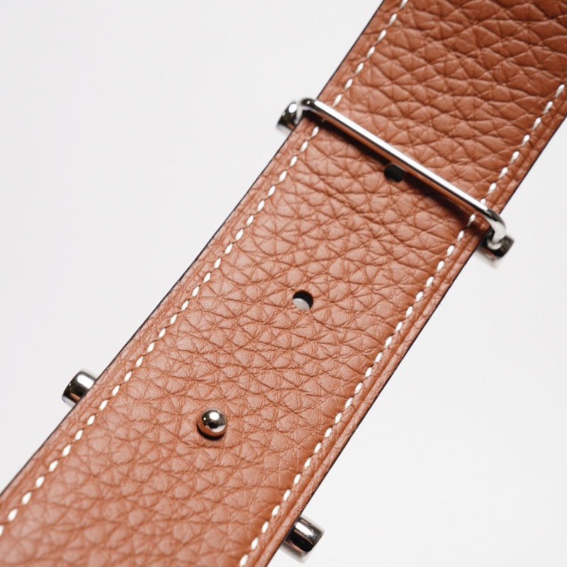 HERMES H銀 雙色皮帶  A刻-2