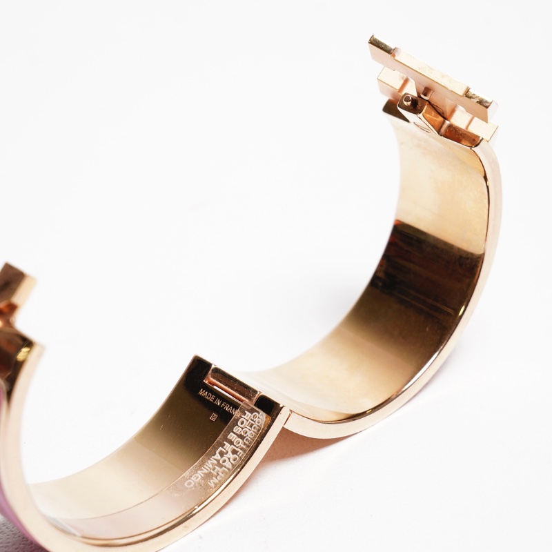 Hermes 愛馬仕 Clic H手環 (粉) PM小號-6