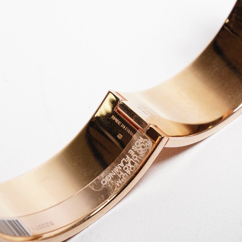 Hermes 愛馬仕 Clic H手環 (粉) PM小號-7