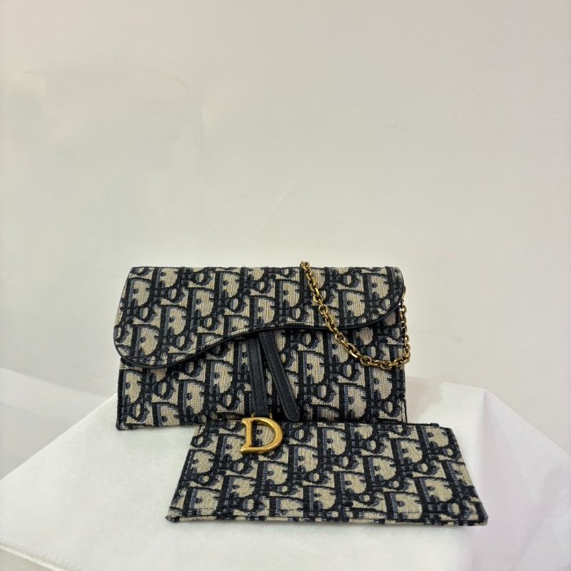 DIOR Saddle 緹花布馬鞍WOC-0
