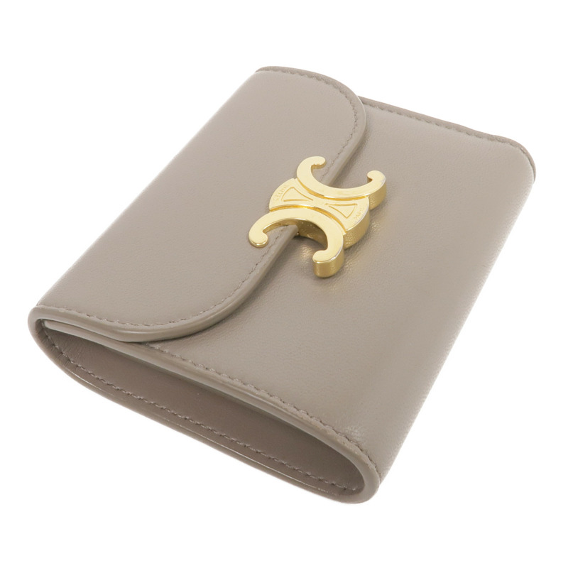 CELINE 牛皮皮革Wallet金扣錢包-4