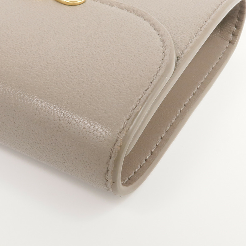 CELINE 牛皮皮革Wallet金扣錢包-10