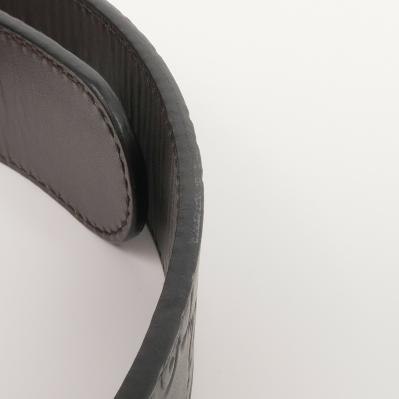 GUCCI 牛皮皮革Belt銀扣皮帶-9