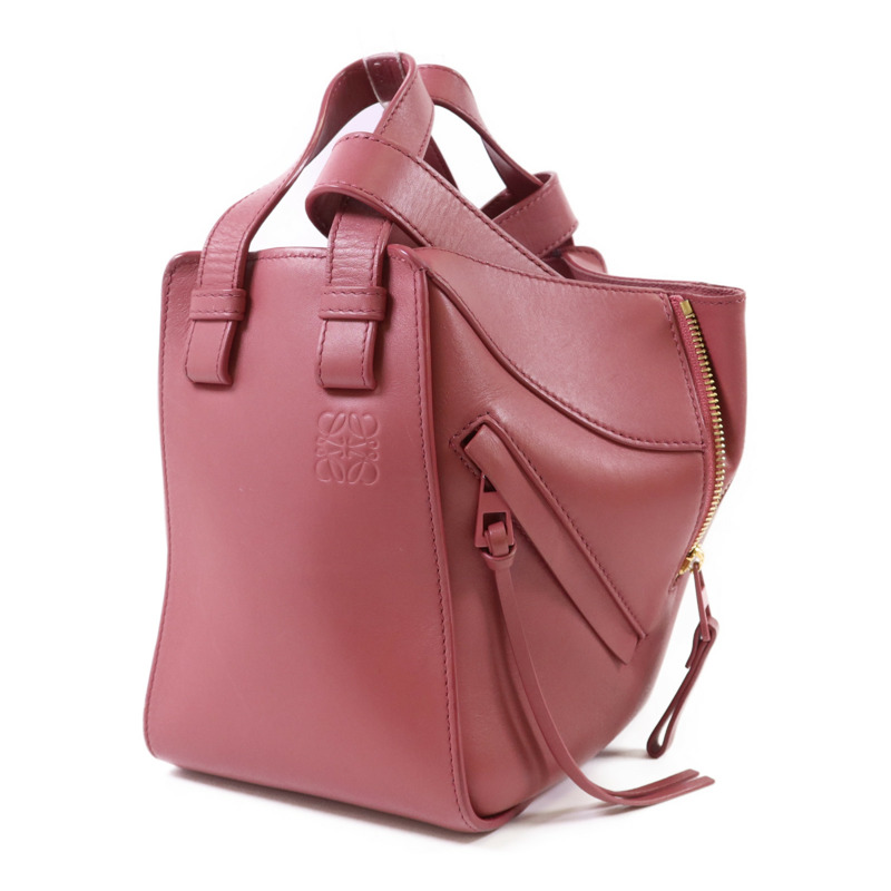 LOEWE 牛皮皮革Hammock Small金扣手挽肩背兩用袋-2