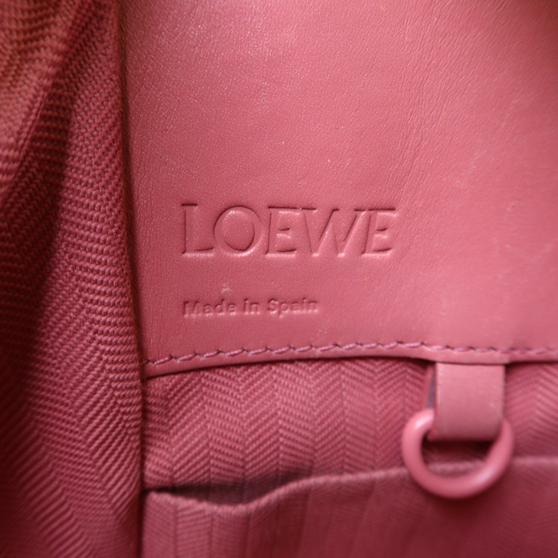 LOEWE 牛皮皮革Hammock Small金扣手挽肩背兩用袋-6