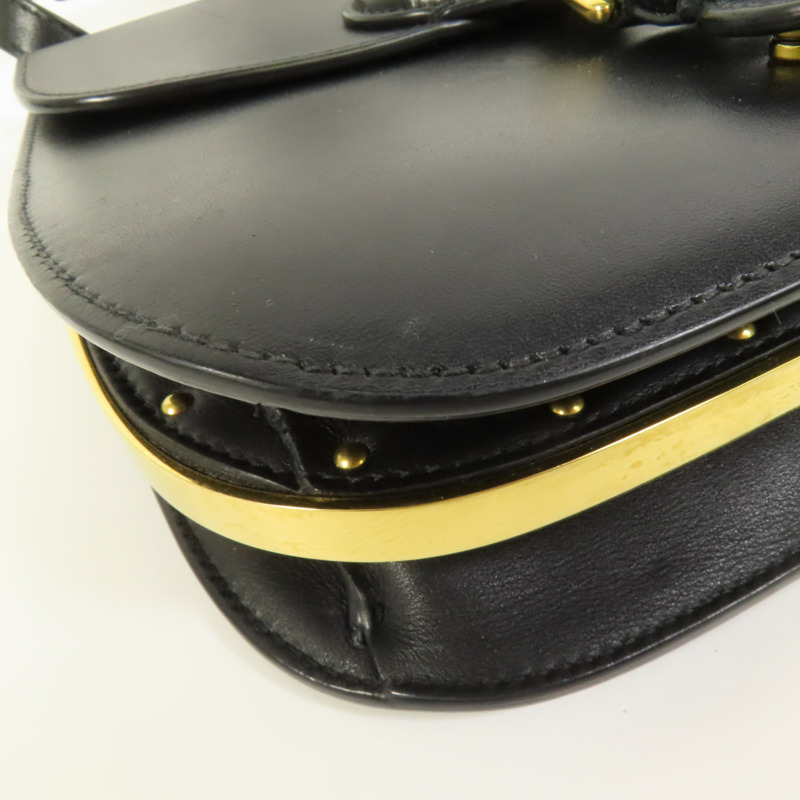 Dior 牛皮皮革Bobby Frame金扣肩背袋-12