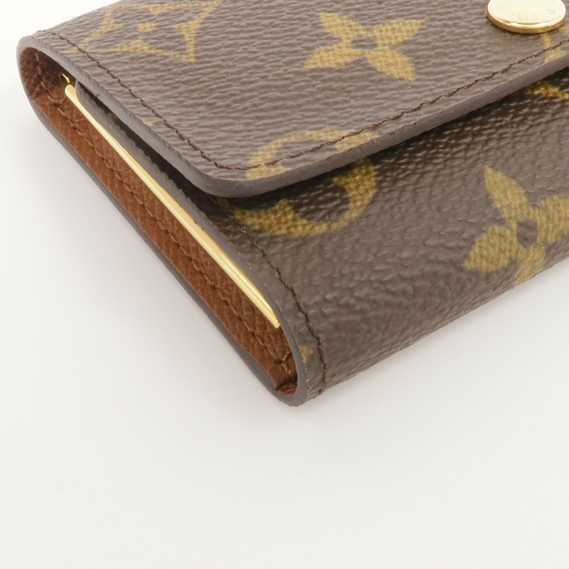 LOUIS VUITTON Monogram 6 Key Holder金扣鎖匙包-7