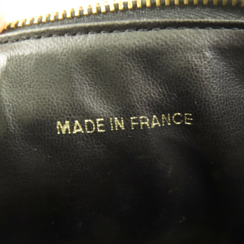 CHANEL 牛皮皮革Vintage Vanity金扣手挽袋-9