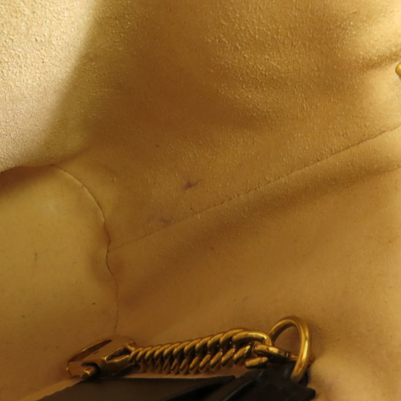 GUCCI 牛皮皮革GG Marmont Bucket金扣鏈帶肩背袋-13