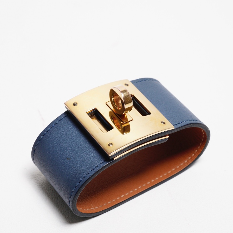 HERMES 愛馬仕 kelly dog 手環 小號(藍色) X刻-5