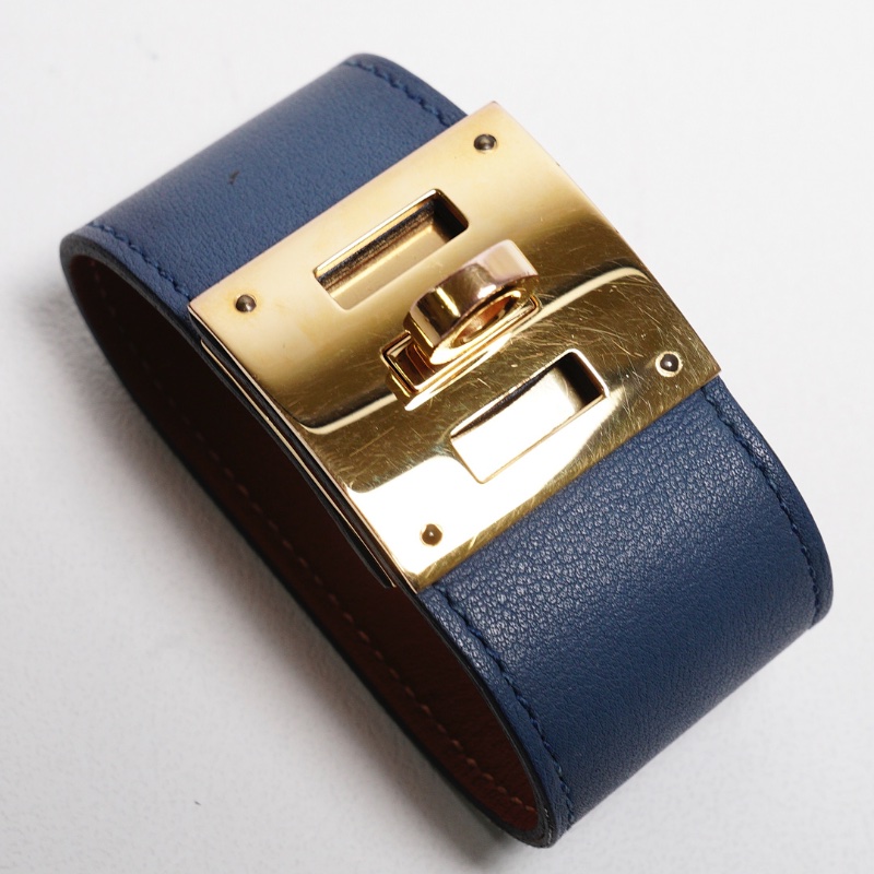 HERMES 愛馬仕 kelly dog 手環 小號(藍色) X刻-6