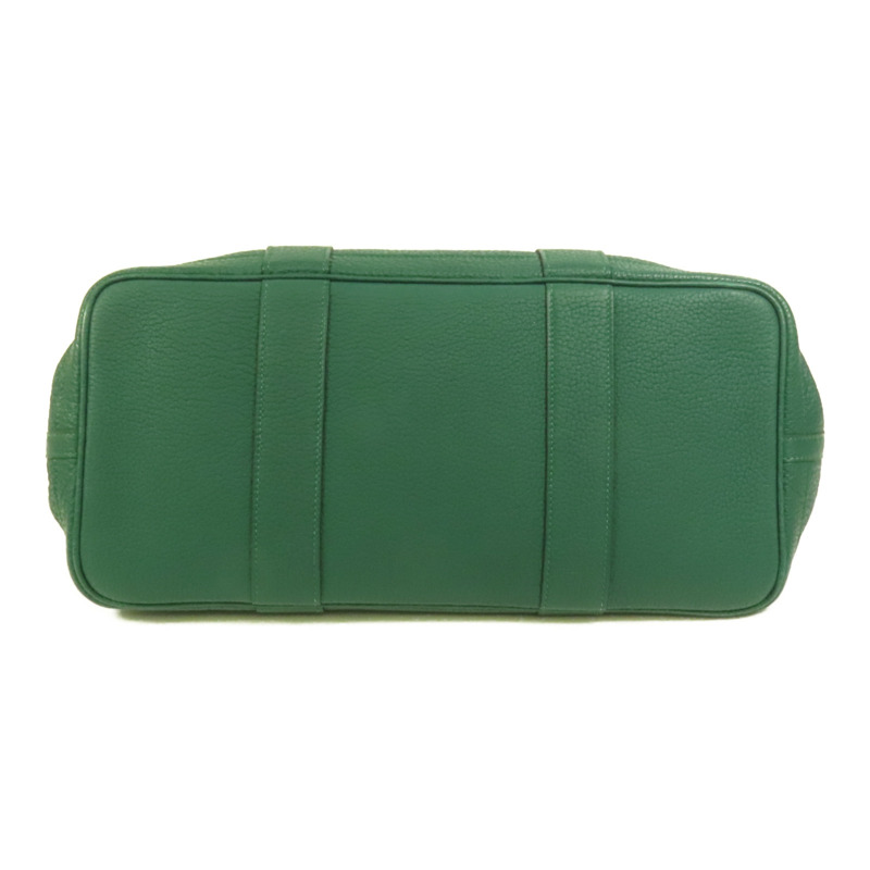 HERMES Negonda皮革Garden Party PM手挽袋Malachite-3
