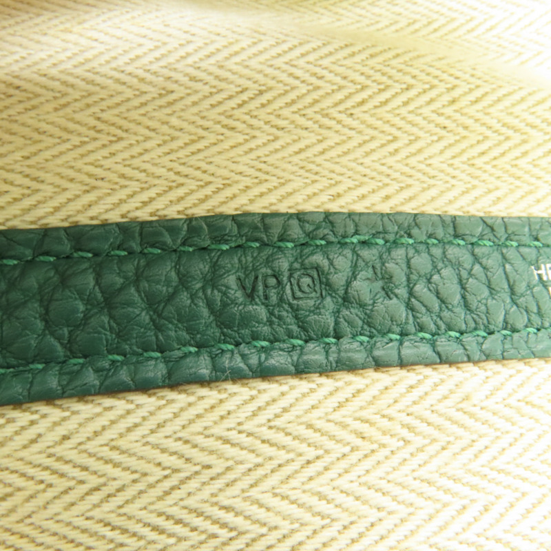HERMES Negonda皮革Garden Party PM手挽袋Malachite-8